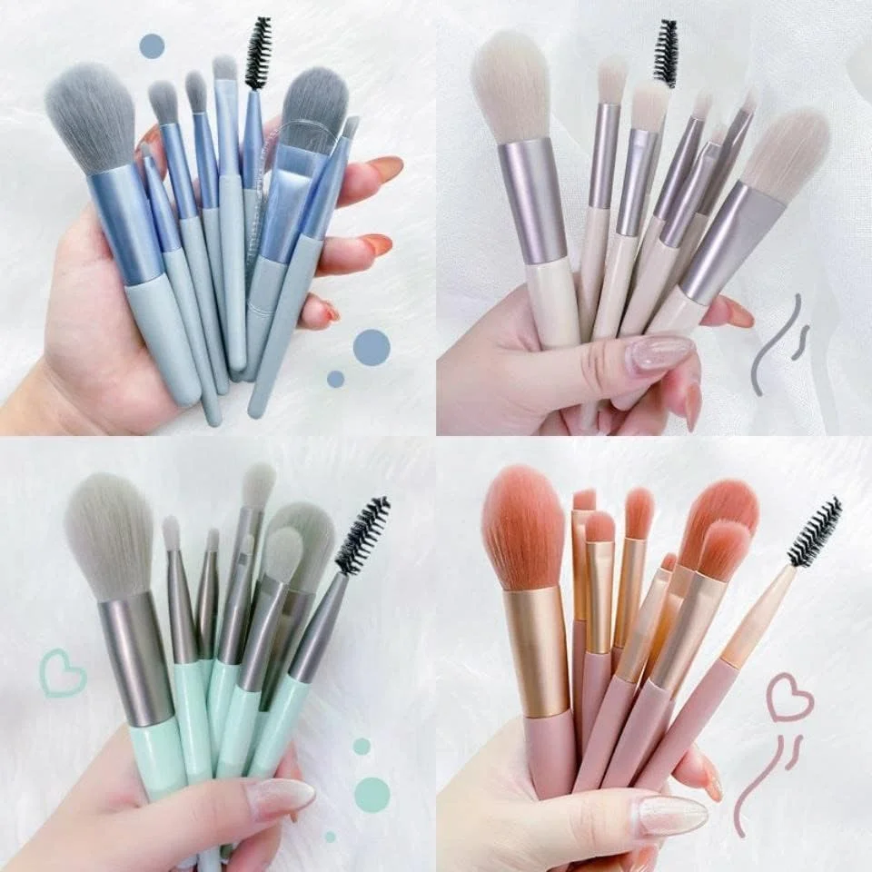 ست برس آرایشی دهیریک تردورلد برای کرم پودر، رژگونه، سایه چشم، مژه، لب و ابرو، ست برس آرایشی مینی قابل حمل 8 عددی ست برس آرایشی دهیریک تردورلد برای کرم پودر، رژگونه، سایه چشم، مژه، لب و ابرو، ست برس آرایشی مینی قابل حمل 8 عددی