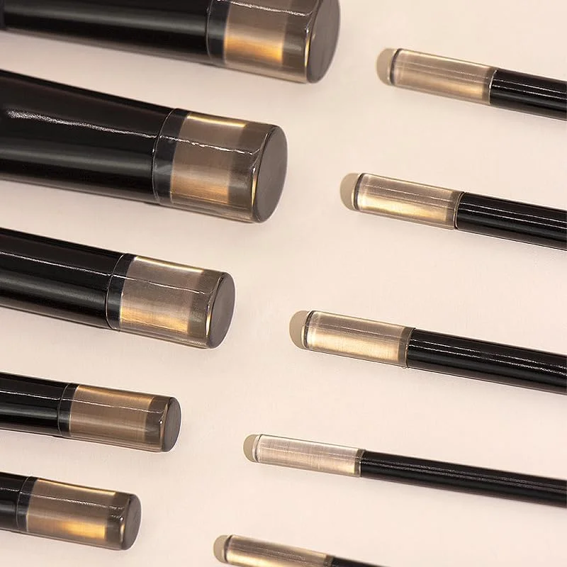 ست برس آرایشی قابل حمل COSHINE، 10 عدد برس مینی کامل با عملکرد آسان به همراه کیف برس (مشکی) ست برس آرایشی قابل حمل COSHINE، 10 عدد برس مینی کامل با عملکرد آسان به همراه کیف برس (مشکی)