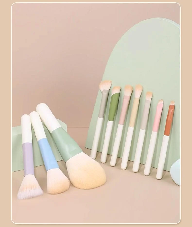 ست برس آرایشی 10 عددی COSHINE با رنگ های پاستیلی کیوت، مینی، قابل حمل و با عملکرد کامل ست برس آرایشی 10 عددی COSHINE با رنگ های پاستیلی کیوت، مینی، قابل حمل و با عملکرد کامل