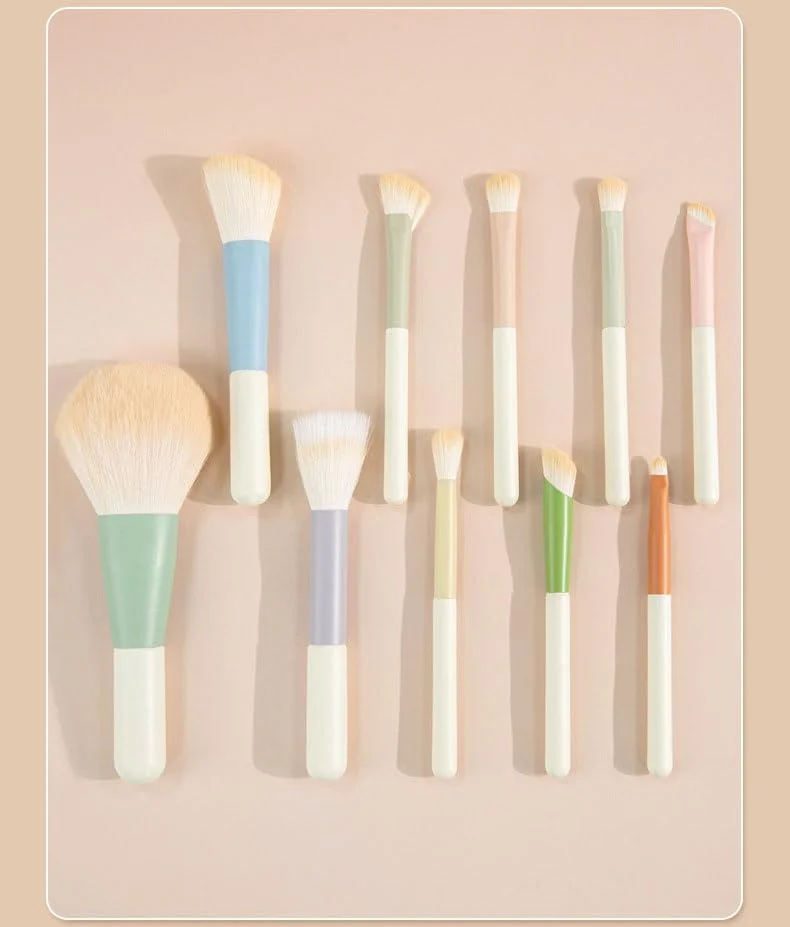 ست برس آرایشی 10 عددی COSHINE با رنگ های پاستیلی کیوت، مینی، قابل حمل و با عملکرد کامل ست برس آرایشی 10 عددی COSHINE با رنگ های پاستیلی کیوت، مینی، قابل حمل و با عملکرد کامل