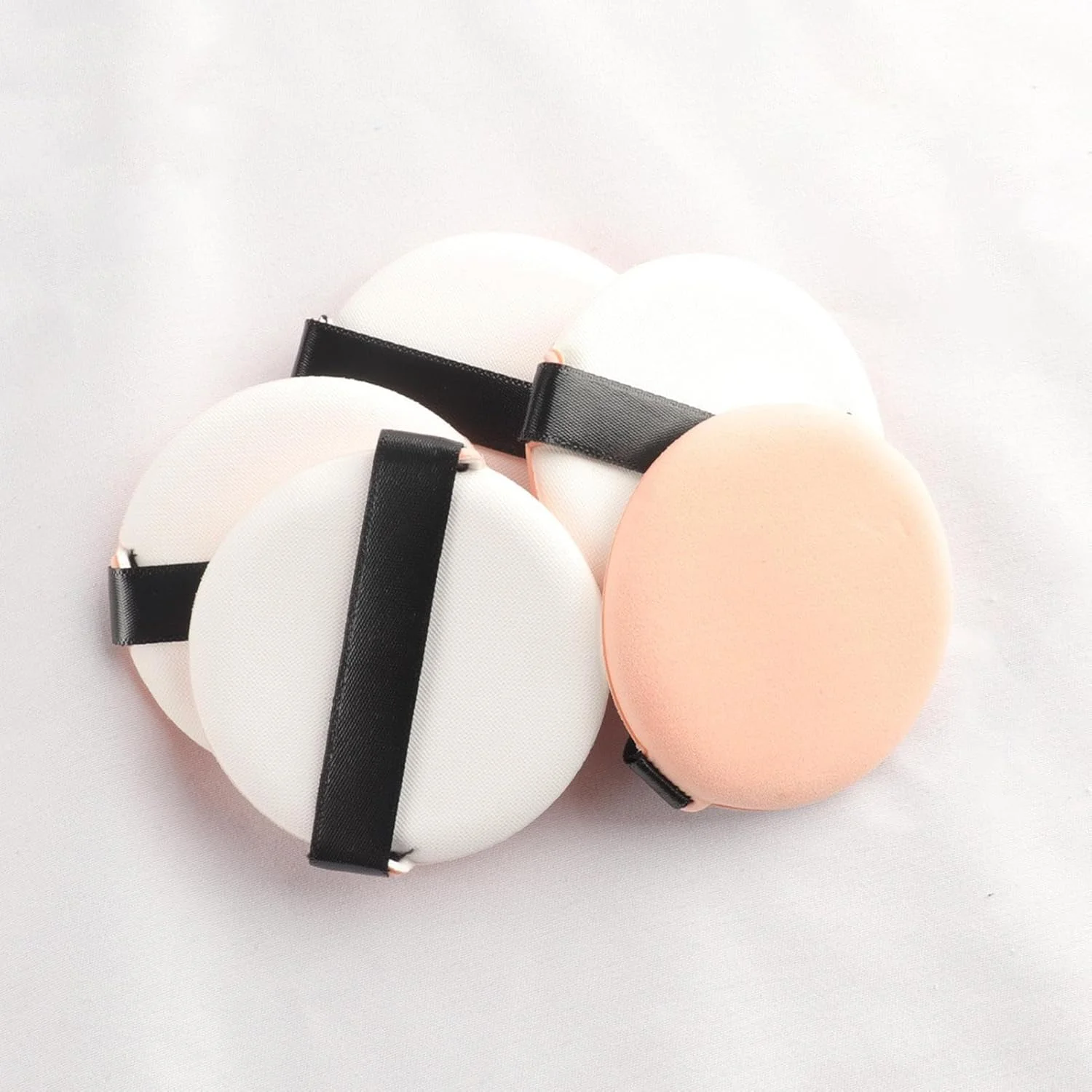 ست لوازم آرایشی مسافرتی جمع و جور - ست کامل 45 تکه برس آرایشی با پد پودر | لوازم آرایشی برای سفر، سفر کاری، مدرسه، فضای باز