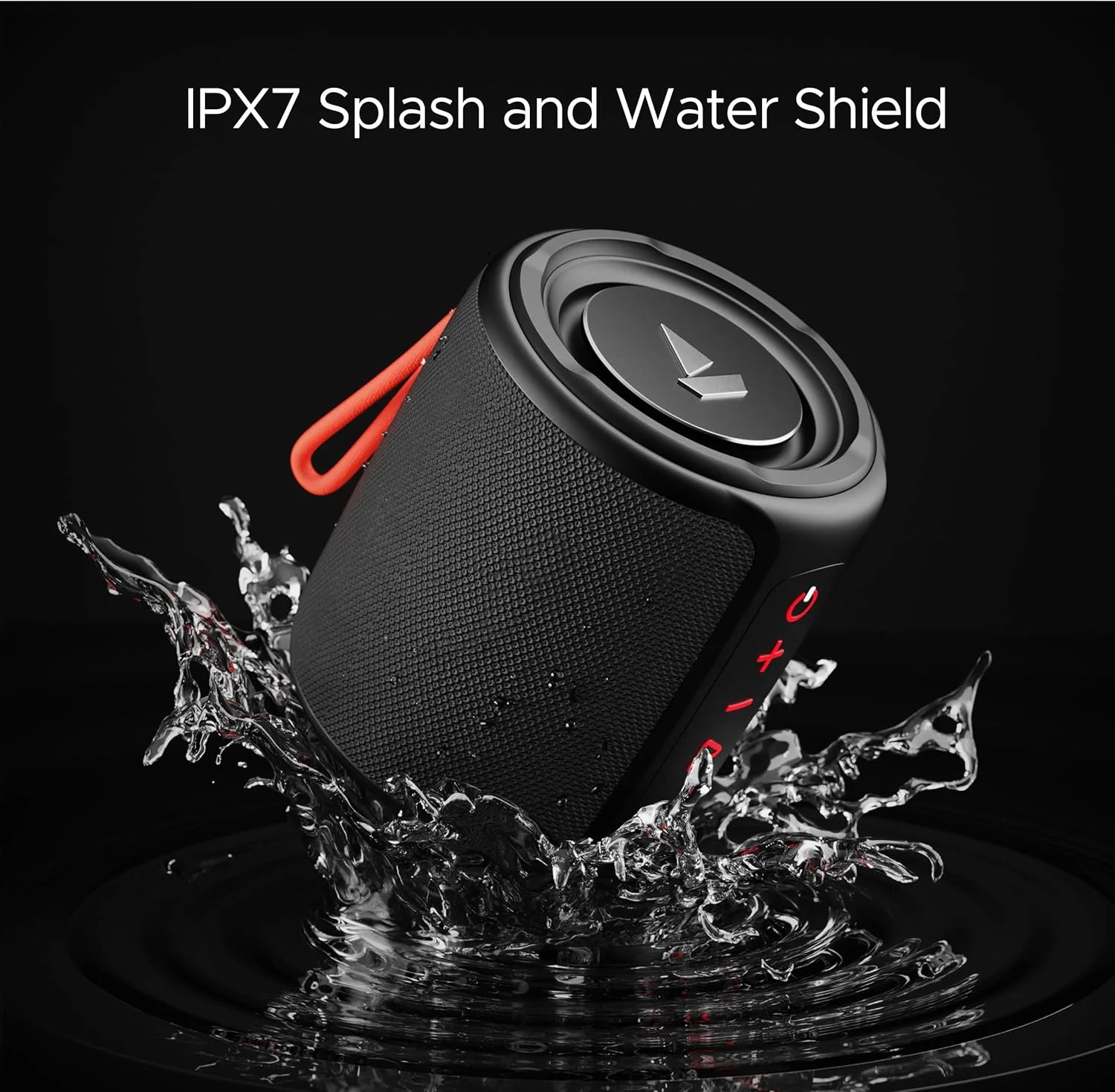 اسپیکر بلوتوثی boAt Stone 352 با صدای استریو 10 واتی RMS، مقاومت در برابر آب IPX7، قابلیت TWS، تا 12 ساعت پخش مداوم، حالت های سازگاری چندگانه و شارژ Type-C (مشکی خشمگین)