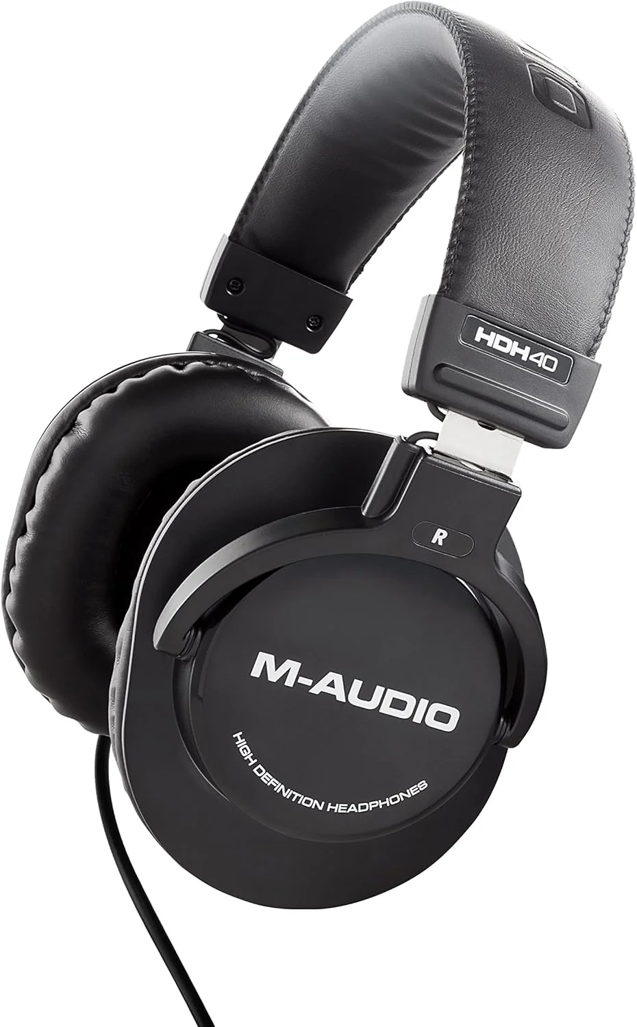 هدفون استودیویی M-Audio HDH40 - هدفون رو گوشی با طراحی پشت بسته، هدبند انعطاف پذیر و کابل 2.7 متری برای مانیتورینگ استودیو، پادکست و ضبط هدفون استودیویی M-Audio HDH40 - هدفون رو گوشی با طراحی پشت بسته، هدبند انعطاف پذیر و کابل 2.7 متری برای مانیتورینگ استودیو، پادکست و ضبط