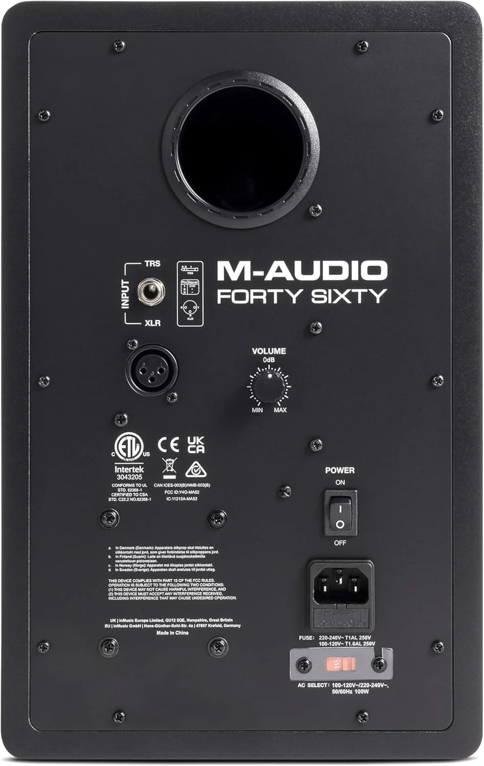 مانیتور استودیویی فعال M-Audio Forty Sixty با ووفر 6.5 اینچی، تیوتر 1 اینچی، بلوتوث و DSP - تک واحدی