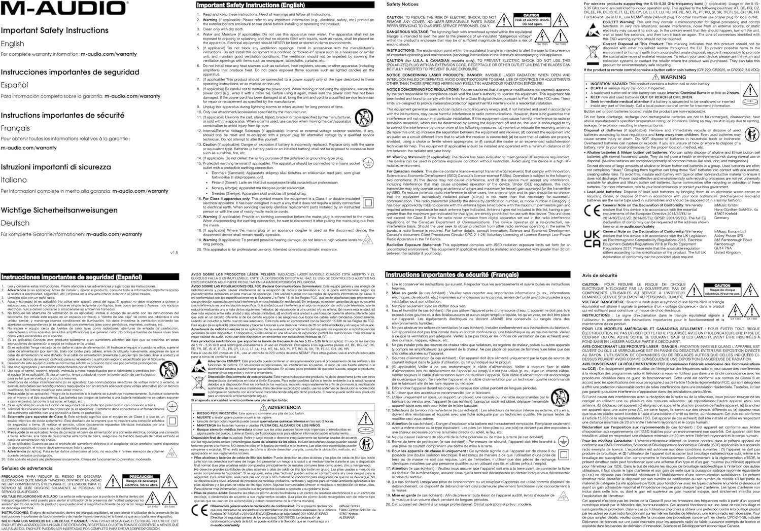 مانیتور استودیویی اکتیو M-Audio Forty Eighty با ووفر 8 اینچی، تیوتر 1.25 اینچی، بلوتوث و DSP - تک واحدی