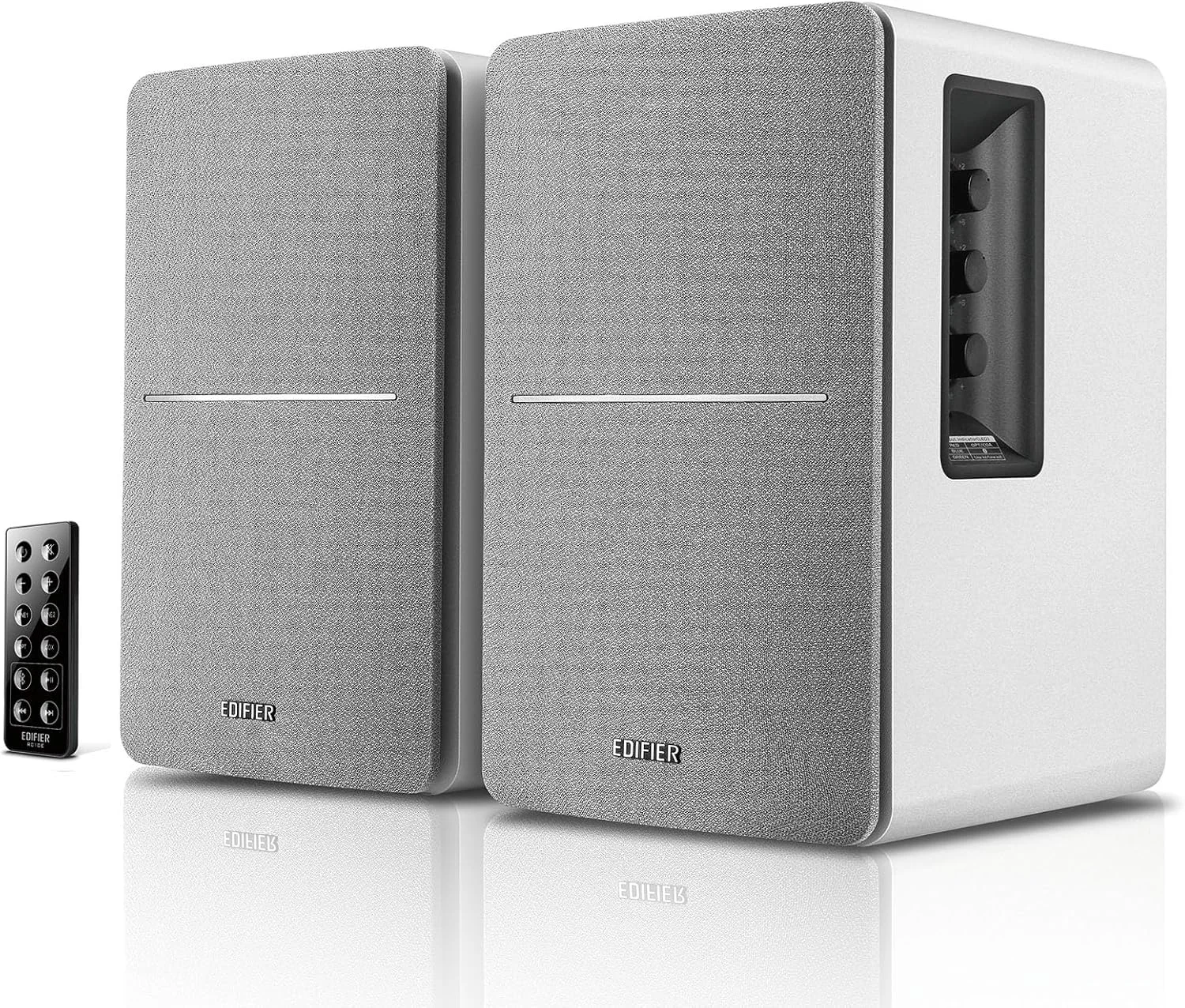 اسپیکرهای بلوتوثی قفسه کتابی Edifier R1280DB - ورودی اپتیکال - مانیتورهای استودیویی بی سیم - بلندگوی میدان نزدیک 4 اینچی - 42 وات RMS - سفید