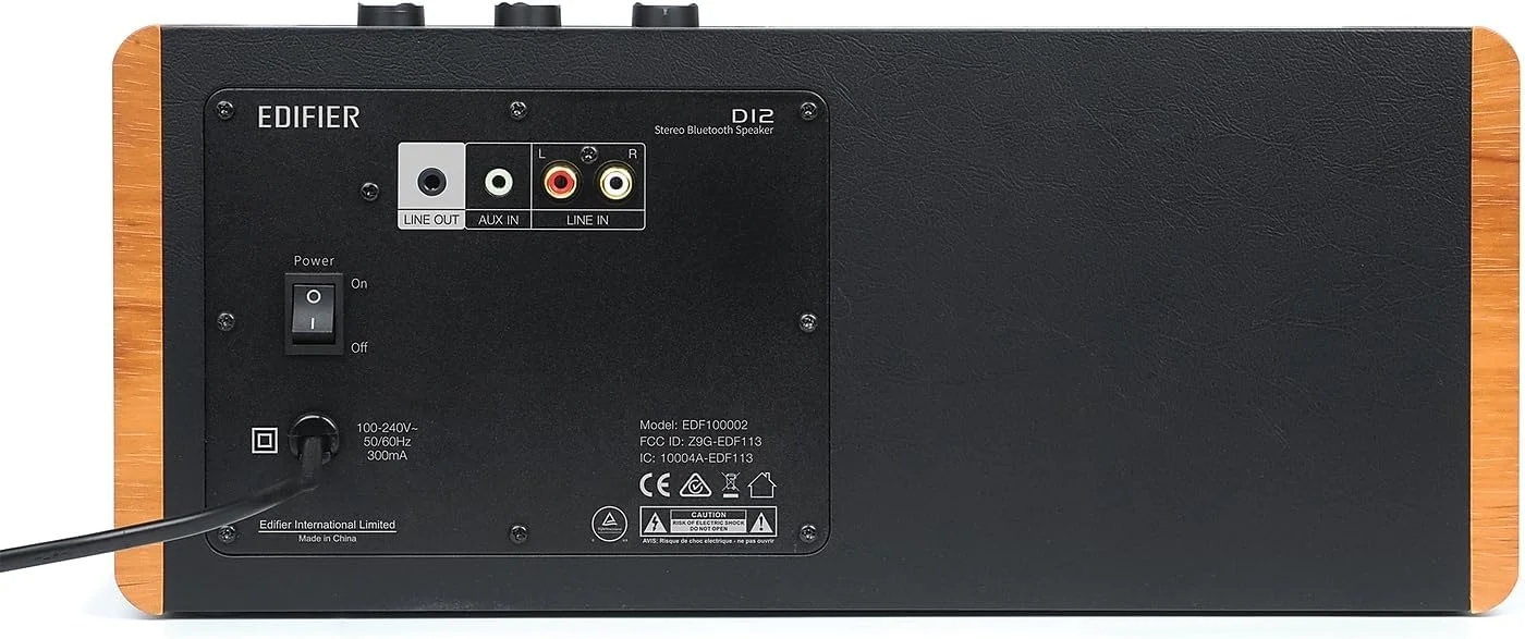اسپیکر رومیزی بلوتوثی Edifier D12 - اسپیکر استریو یکپارچه دسکتاپ - اسپیکر کامپیوتر بی سیم برای استفاده رومیزی - 70 وات RMS با خروجی ساب ووفر - محفظه چوبی اسپیکر رومیزی بلوتوثی Edifier D12 - اسپیکر استریو یکپارچه دسکتاپ - اسپیکر کامپیوتر بی سیم برای استفاده رومیزی - 70 وات RMS با خروجی ساب ووفر - محفظه چوبی