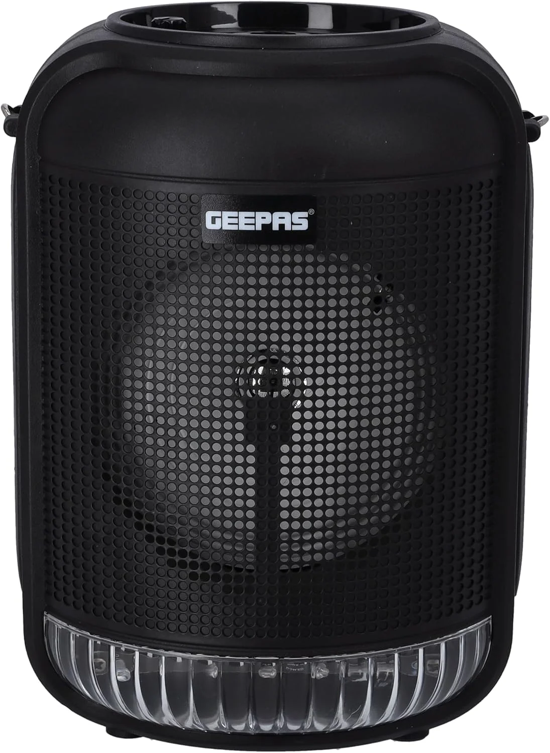 اسپیکر قابل حمل شارژی Geepas - دسته قابل حمل با باتری بزرگ 1800 MAH | اتصال TWS و سازگار با BT/ USB/ AUX/ FM/ Micro SD | ایده آل برای خانه، هتل ها و استفاده در فضای باز