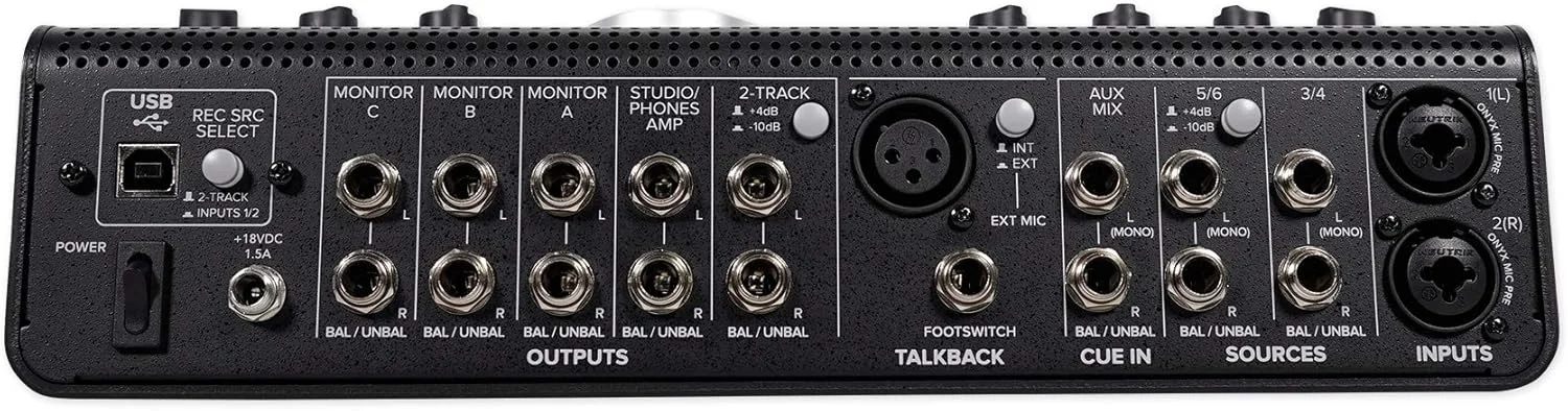 کنترلر مانیتور استودیویی 4x3 Mackie Big Knob Series با ورودی/خروجی USB 192kHz (BIG KNOB STUDIO PLUS)