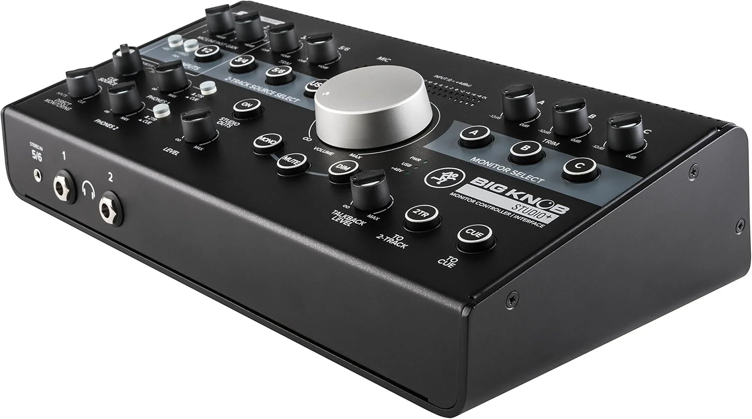کنترلر مانیتور استودیویی 4x3 Mackie Big Knob Series با ورودی/خروجی USB 192kHz (BIG KNOB STUDIO PLUS)