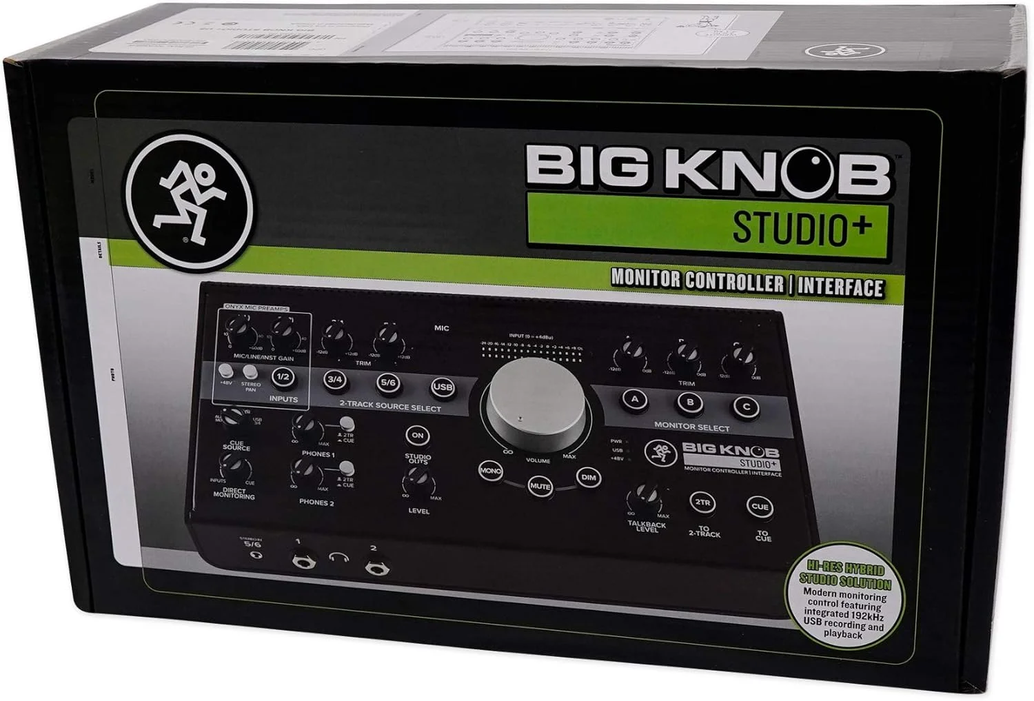 کنترلر مانیتور استودیویی 4x3 Mackie Big Knob Series با ورودی/خروجی USB 192kHz (BIG KNOB STUDIO PLUS)