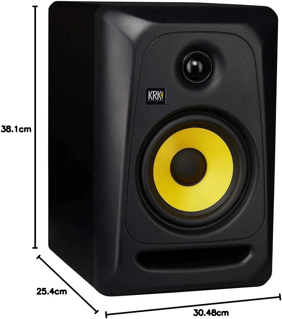 مانیتور استودیویی دو طرفه KRK Classic 5 Near-Field، مشکی (جفت) مانیتور استودیویی دو طرفه KRK Classic 5 Near-Field، مشکی (جفت)