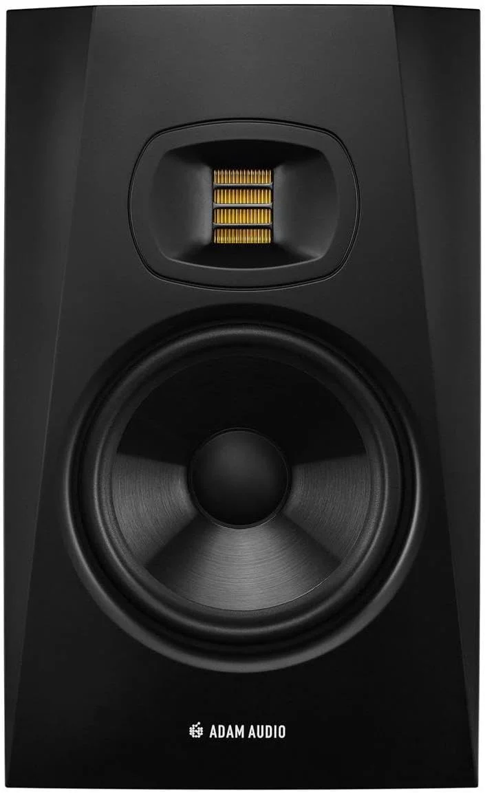 پک 2 عددی مانیتورینگ استودیویی ADAM Audio سری T مدل T7V، ووفر 7 اینچی، 70 وات، اکتیو، نزدیک میدان - همراه با 2 عدد کابل میکروفون XLR