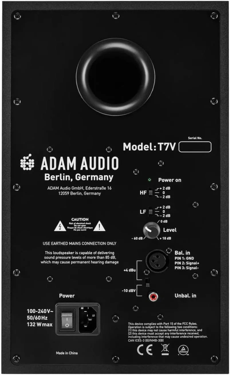 مانیتور استودیویی اکتیو 7 اینچی Adam Audio T7V (بسته 2 عددی) به همراه پدهای ایزولهسازی، بسته کابلهای XLR و TRS (7 قطعه) مانیتور استودیویی اکتیو 7 اینچی Adam Audio T7V (بسته 2 عددی) به همراه پدهای ایزولهسازی، بسته کابلهای XLR و TRS (7 قطعه)