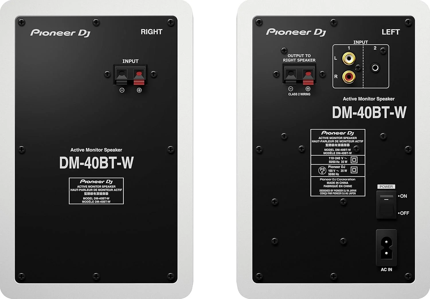 اسپیکر مانیتور پایونیر DJ DM 40BT سفید