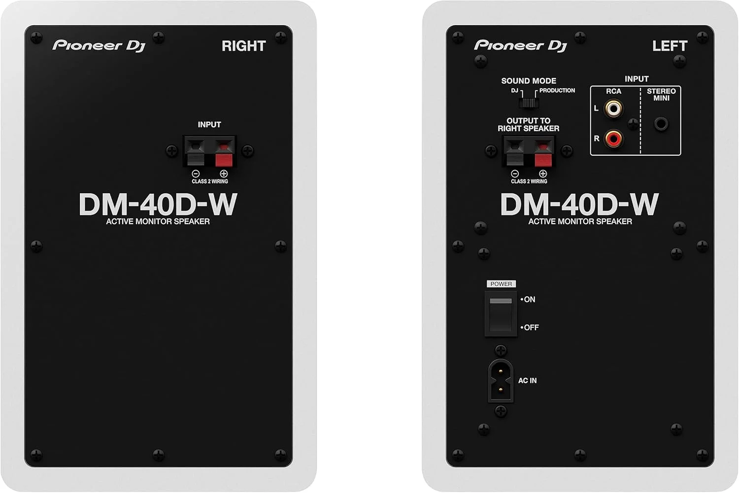 اسپیکر مانیتور اکتیو رومیزی 4 اینچی Pioneer DJ DM-40D-W - سفید اسپیکر مانیتور اکتیو رومیزی 4 اینچی Pioneer DJ DM-40D-W - سفید
