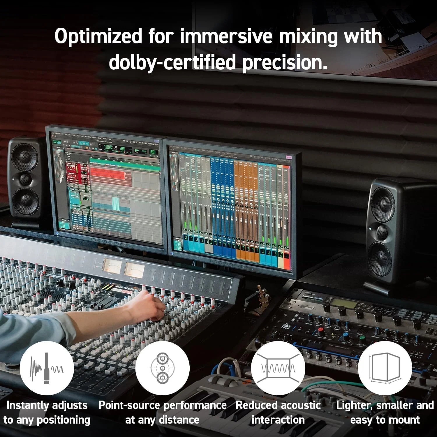 جفت مانیتور استودیویی IK Multimedia iLoud MTM MKII - مشکی 100 وات اکتیو 2-way با دو ووفر 3.5 اینچی، توییتر 1 اینچی، کالیبراسیون خودکار ARC و میکروفون اندازه گیری جفت مانیتور استودیویی IK Multimedia iLoud MTM MKII - مشکی 100 وات اکتیو 2-way با دو ووفر 3.5 اینچی، توییتر 1 اینچی، کالیبراسیون خودکار ARC و میکروفون اندازه گیری