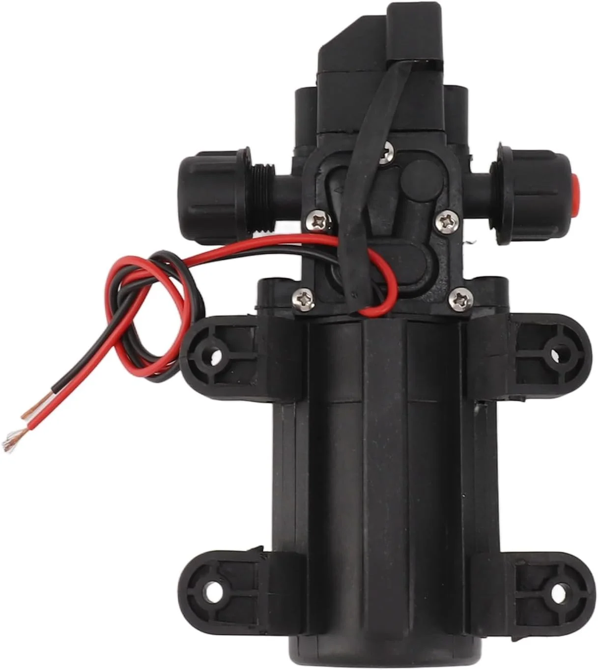 پمپ دیافراگمی 72 وات، پمپ تقویت کننده 12 ولت 6 لیتر در دقیقه پمپ خود مکش پمپ فشار آب، برای RV باغ قایق کشاورزی دریایی