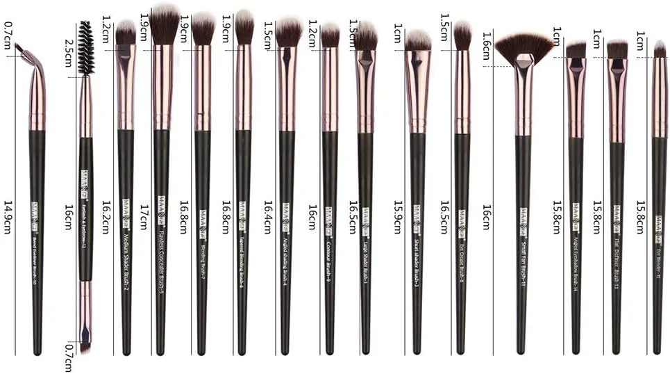 ست برس آرایشی چشم Fawoonu، ست 15 عددی برس آرایشی چشم، برس لوازم آرایشی، ابزار زیبایی، برس سایه چشم، برس ریمل، برس خط چشم، کیت برس آرایشی ست برس آرایشی چشم Fawoonu، ست 15 عددی برس آرایشی چشم، برس لوازم آرایشی، ابزار زیبایی، برس سایه چشم، برس ریمل، برس خط چشم، کیت برس آرایشی