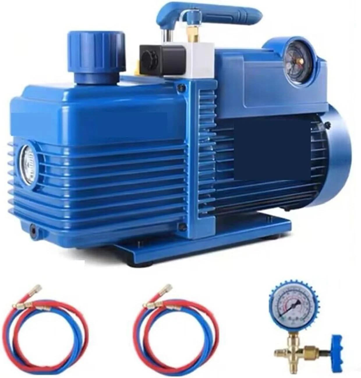 پمپ وکیوم V-I280Sv 750W دو قطبی مبرد، پمپ وکیوم 14.4M3 /h، پمپ وکیوم دو مرحله ای متصل به صفحه نمایش برای پمپ مبردهای جدید