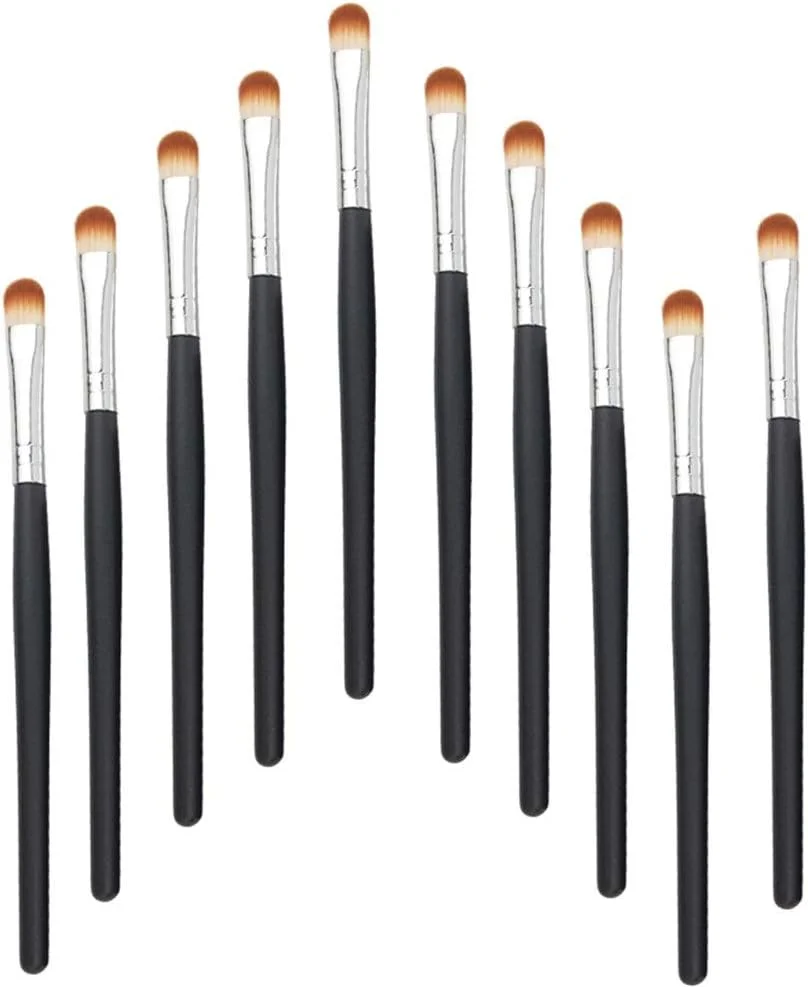 مجموعه برس های آرایشی GOBUY، برس سایه چشم مناسب برای مبتدیان و حرفه ای ها، برس آرایش چشم 10 عددی، برس آرایش چشم با دسته مشکی نرم (رنگ: نقره ای مشکی) مجموعه برس های آرایشی GOBUY، برس سایه چشم مناسب برای مبتدیان و حرفه ای ها، برس آرایش چشم 10 عددی، برس آرایش چشم با دسته مشکی نرم (رنگ: نقره ای مشکی)