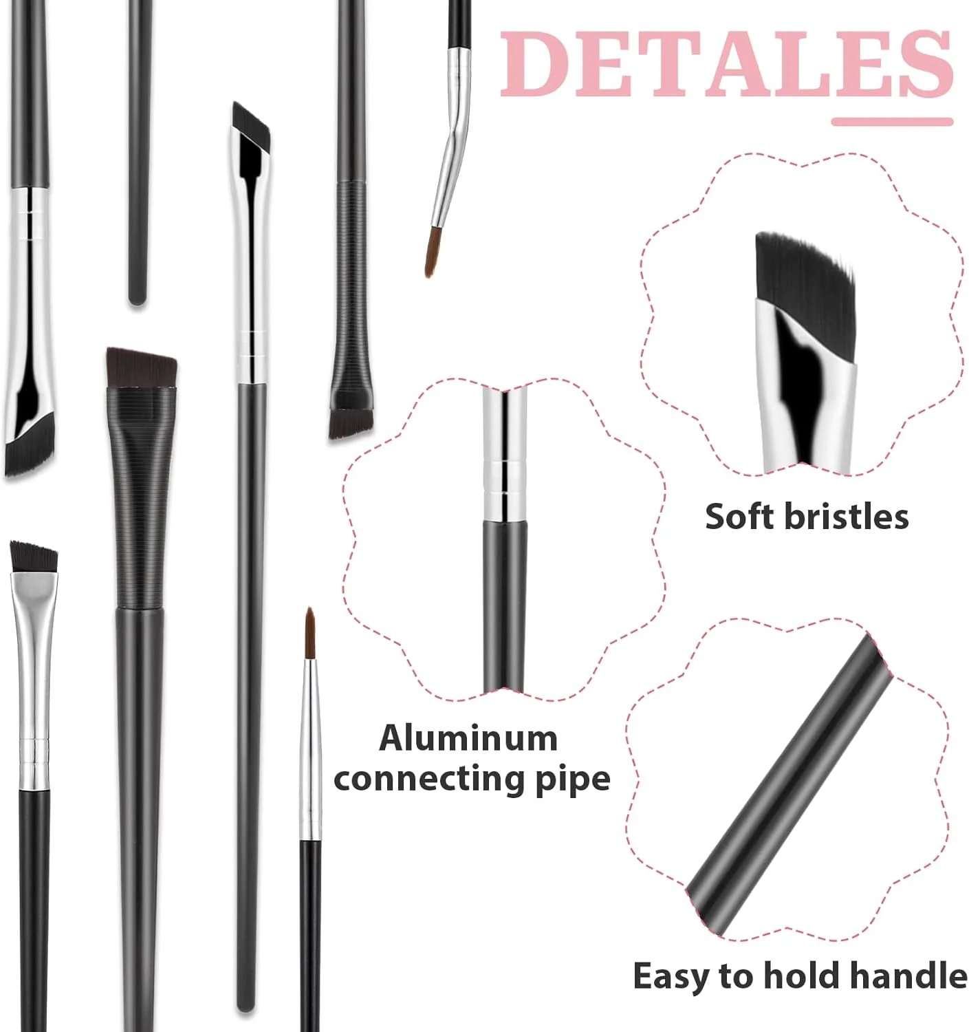 ست برس آرایشی هاری اندنی، 8 عدد برس خط چشم زاویه دار، برس خط چشم فوق العاده نازک و دقیق، ست برس آرایشی سایه چشم و ابرو، برس های ابرو زاویه دار، ابزار آرایش چشم حرفه ای ست برس آرایشی هاری اندنی، 8 عدد برس خط چشم زاویه دار، برس خط چشم فوق العاده نازک و دقیق، ست برس آرایشی سایه چشم و ابرو، برس های ابرو زاویه دار، ابزار آرایش چشم حرفه ای