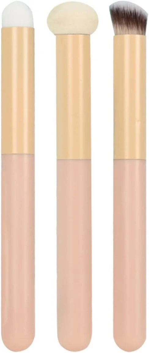 ست برس آرایشی هودور، برس مانتو اسفنجی کانسیلر، برس لب قرمز، ابزار برس کانسیلر فونداسیون