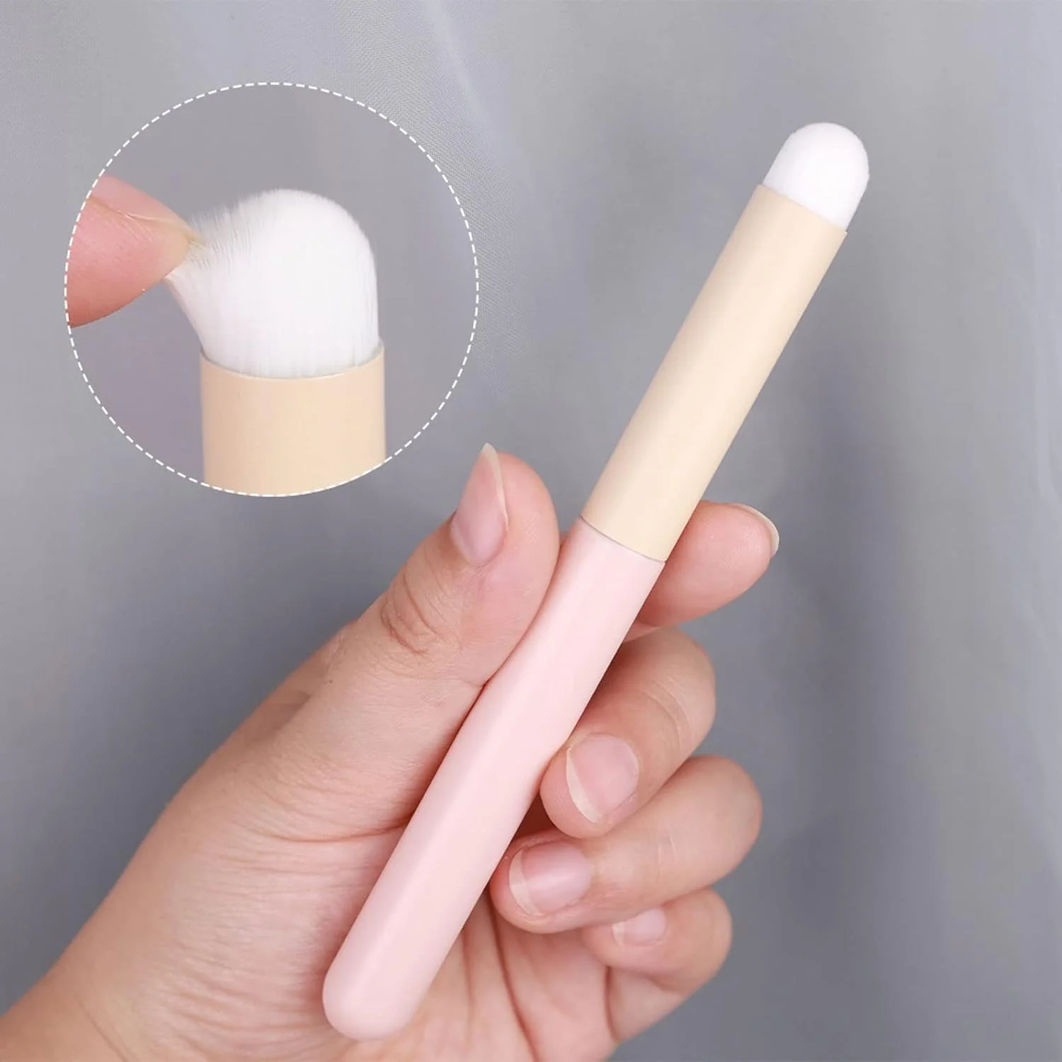 ست برس آرایشی هودور، برس مانتو اسفنجی کانسیلر، برس لب قرمز، ابزار برس کانسیلر فونداسیون