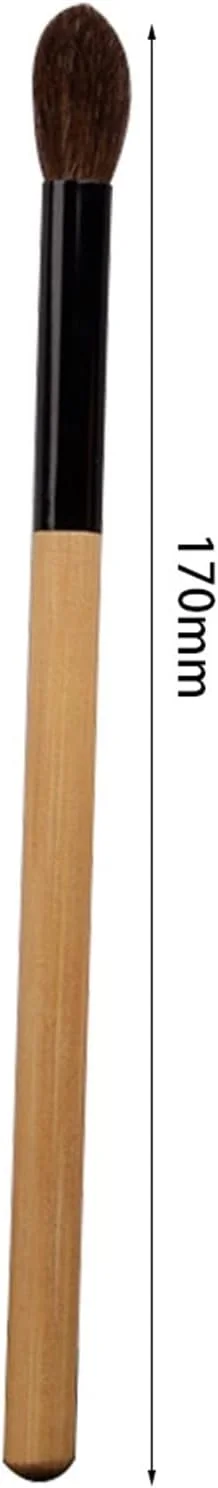 ست برس آرایشی HODORE، برس ترکیبی سایه چشم موی اسب، کیت لوازم آرایشی آرایش چشم، برس های آرایش چشم با موهای نرم و دسته چوبی