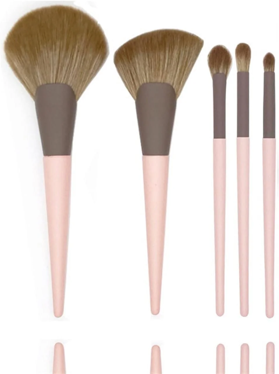 ست برس آرایشی هودور، برس آرایشی صورتی چند منظوره قابل حمل برای مسافرت، شامل برس کرم پودر، رژگونه، سایه چشم و هایلایتر ست برس آرایشی هودور، برس آرایشی صورتی چند منظوره قابل حمل برای مسافرت، شامل برس کرم پودر، رژگونه، سایه چشم و هایلایتر