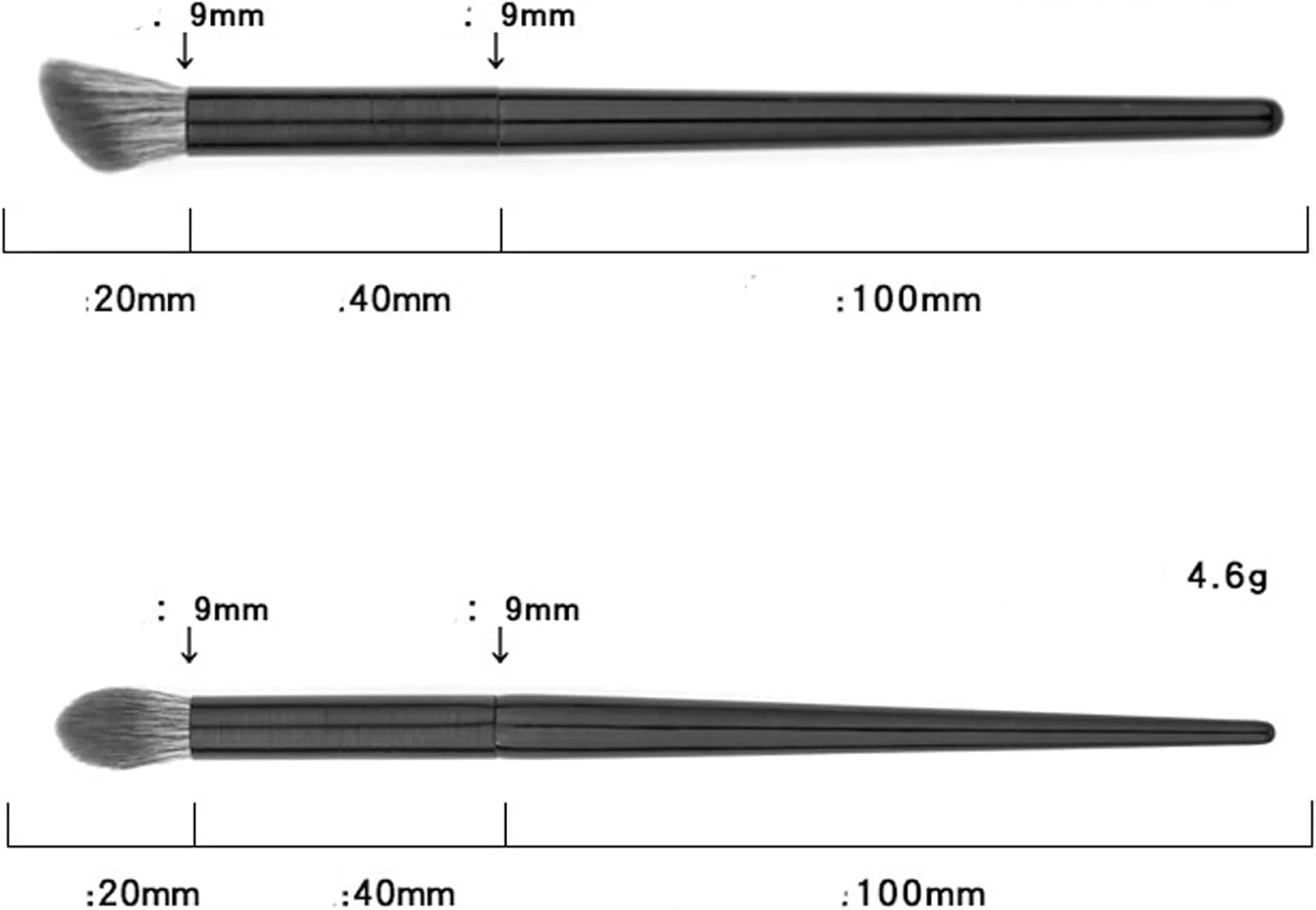 ست برس آرایشی HODORE، برس سایه بینی، برس آرایشی کانتور زاویه دار، برس برنزر صورت، سایه بینی، سایه چشم، ابزار آرایش ترکیبی