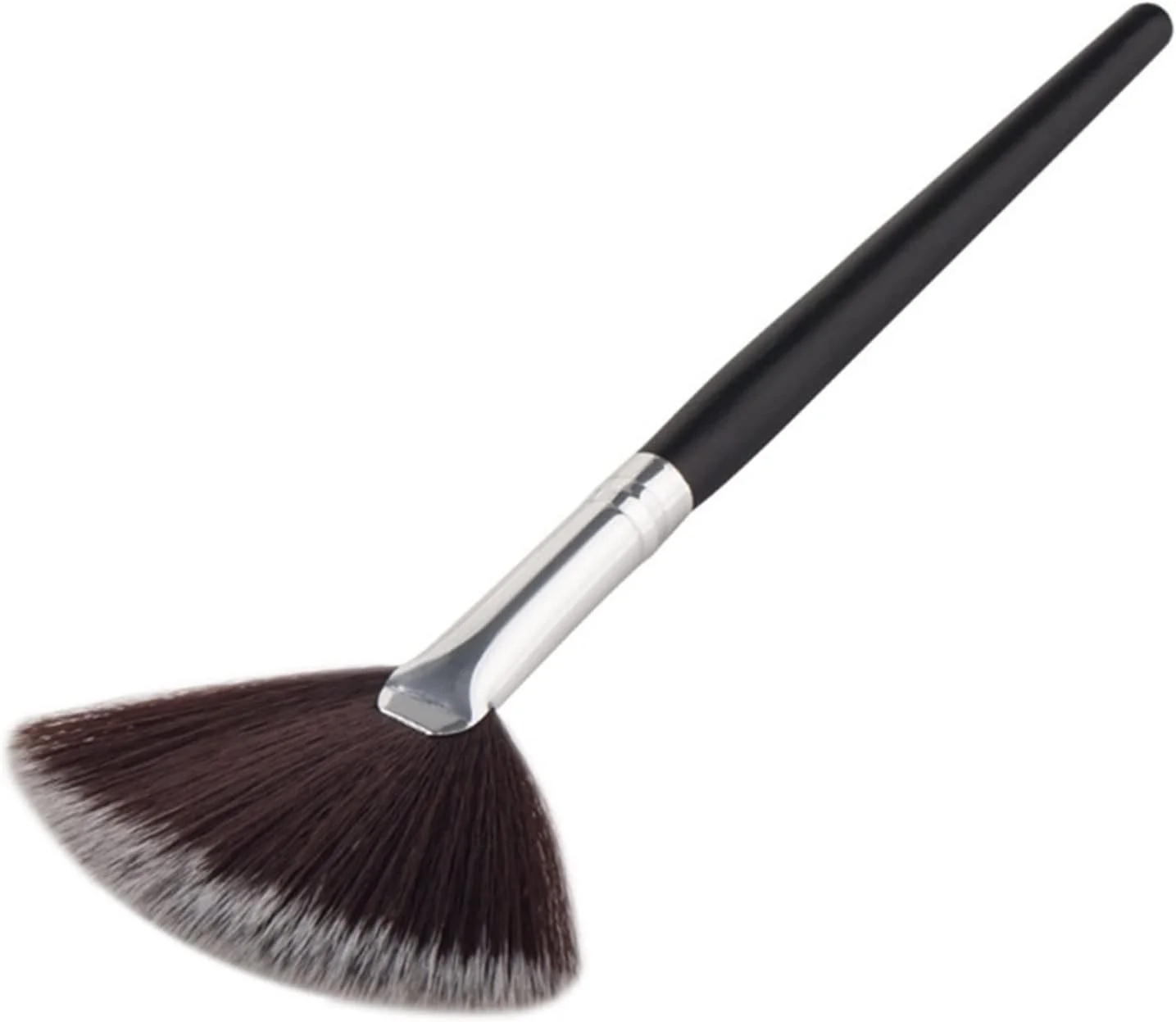 ست برس آرایشی HODORE، برس آرایشی بادبزنی حرفه ای، برس ترکیب کننده هایلایتر، کانتور صورت، برس پودر شل، ابزار آرایشی رزگلد