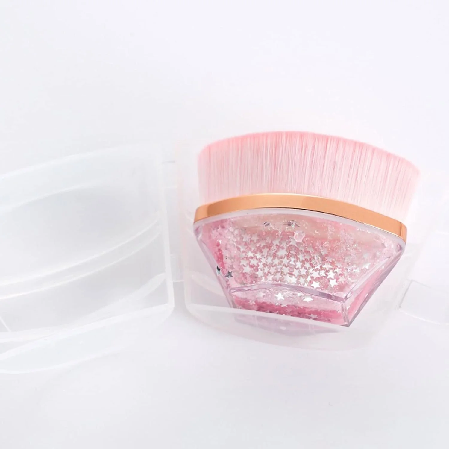 ست برس آرایشی HODORE، برس نرم و قابل حمل حرفه ای برای کرم پودر، پودر و رژگونه (رنگ: Hortel)