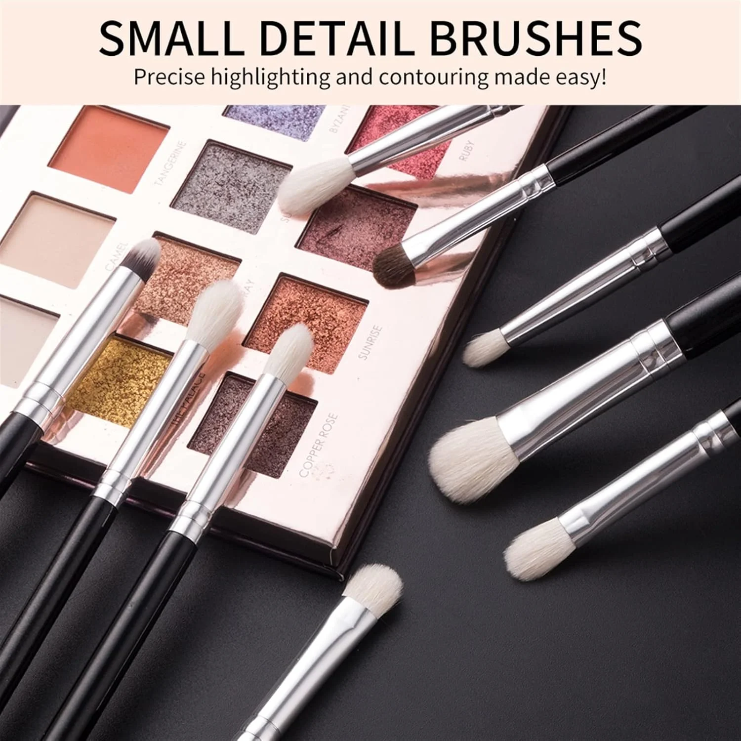 ست برس آرایشی HODORE، ست برس آرایشی حرفه ای موی طبیعی و مصنوعی سایه چشم ابرو ترکیب خط چشم ابزار آرایش