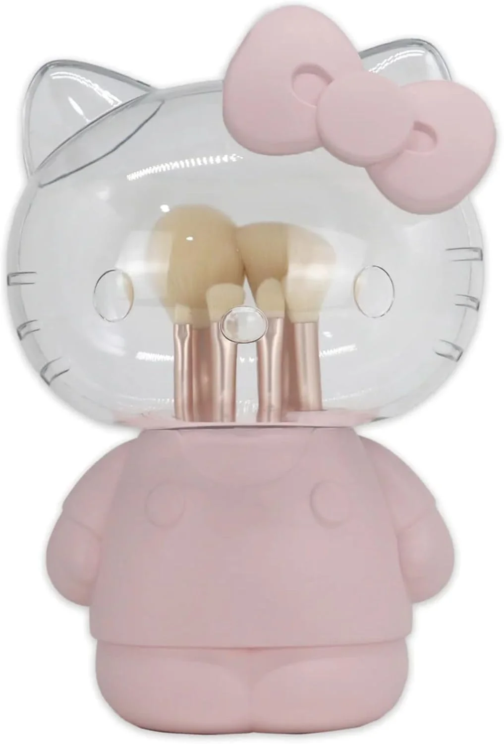 ایمپریشنز ونیتی · ست برس آرایشی 6 تکه هلو کیتی با محفظه شفاف، برس های فوق العاده نرم برای کرم پودر، پودر صورت، ترکیب، سایه چشم و خط چشم با نگهدارنده سه بعدی زیبا ایمپریشنز ونیتی · ست برس آرایشی 6 تکه هلو کیتی با محفظه شفاف، برس های فوق العاده نرم برای کرم پودر، پودر صورت، ترکیب، سایه چشم و خط چشم با نگهدارنده سه بعدی زیبا