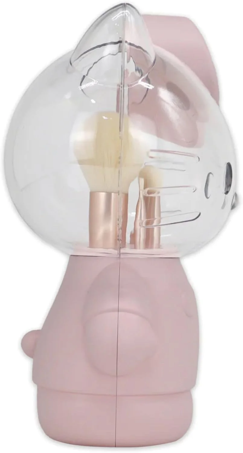 ایمپریشنز ونیتی · ست برس آرایشی 6 تکه هلو کیتی با محفظه شفاف، برس های فوق العاده نرم برای کرم پودر، پودر صورت، ترکیب، سایه چشم و خط چشم با نگهدارنده سه بعدی زیبا ایمپریشنز ونیتی · ست برس آرایشی 6 تکه هلو کیتی با محفظه شفاف، برس های فوق العاده نرم برای کرم پودر، پودر صورت، ترکیب، سایه چشم و خط چشم با نگهدارنده سه بعدی زیبا