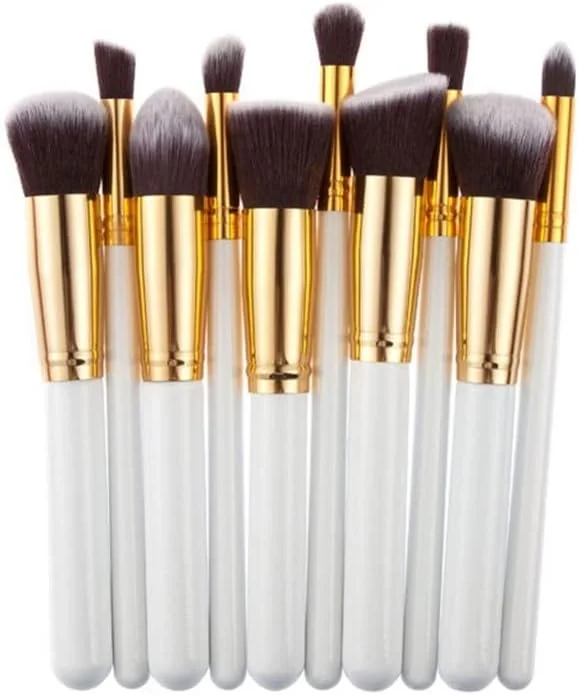 ست برس آرایشی 10 عددی ITAOCA، ابزار حرفه ای لوازم آرایشی، سایه چشم، کانسیلر، لب، کیت برس آرایش چشم، پودر فونداسیون، رژگونه