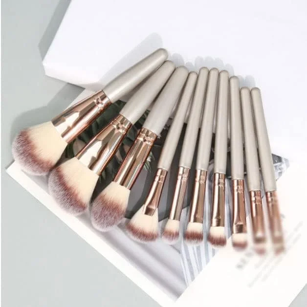 ست 10 عددی مینی براش آرایشی ITAOCA، شامل براش رژگونه، سایه چشم، لب و ابزار آرایشی ست 10 عددی مینی براش آرایشی ITAOCA، شامل براش رژگونه، سایه چشم، لب و ابزار آرایشی