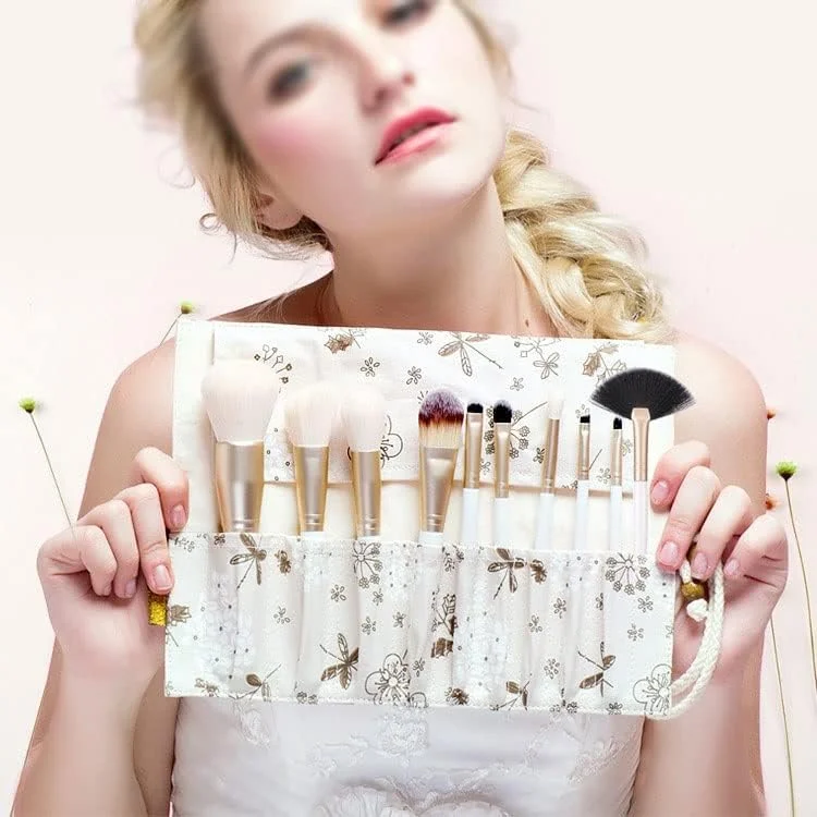 ست 10 عددی برس آرایشی ITAOCA، ست کامل برس های آرایشی، برس پودر شل، برس سایه چشم ست 10 عددی برس آرایشی ITAOCA، ست کامل برس های آرایشی، برس پودر شل، برس سایه چشم