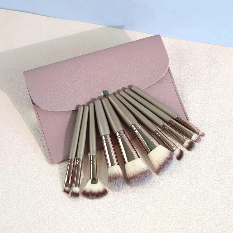 ست 10 عددی مینی براش آرایشی ITAOCA، شامل براش رژگونه، سایه چشم، لب و ابزار آرایشی ست 10 عددی مینی براش آرایشی ITAOCA، شامل براش رژگونه، سایه چشم، لب و ابزار آرایشی