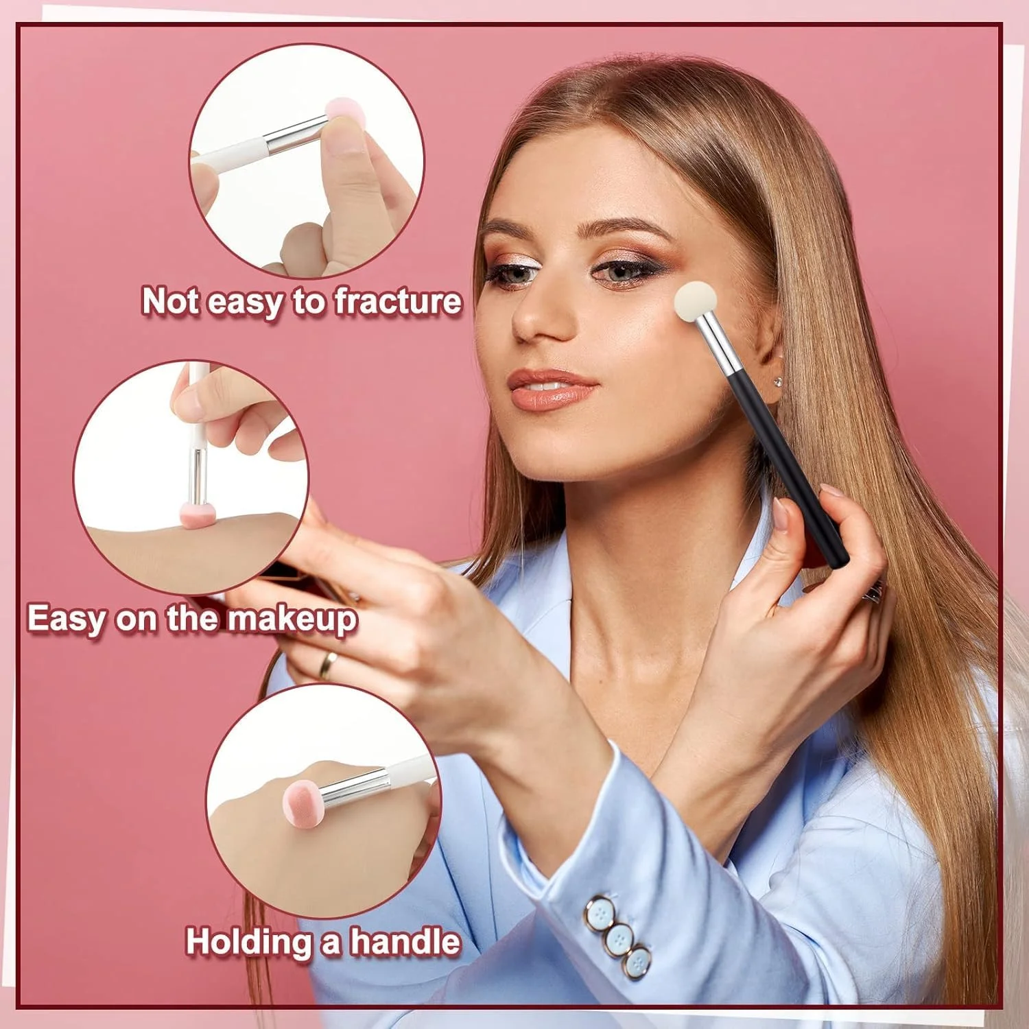 ست برس آرایشی اسفنجی 10 عددی IBBO، 4 عدد برس کانسیلر اپلیکاتور فونداسیون اسفنجی، برس آرایشی سر قارچی نرم، 6 عدد برس آرایشی دو سر برس سر اسفنجی مینی با برس ابرو ست برس آرایشی اسفنجی 10 عددی IBBO، 4 عدد برس کانسیلر اپلیکاتور فونداسیون اسفنجی، برس آرایشی سر قارچی نرم، 6 عدد برس آرایشی دو سر برس سر اسفنجی مینی با برس ابرو