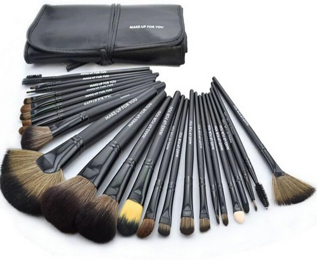 ست برس آرایشی Hss، ست برس لوازم آرایشی، کیت ابزار برس های آرایشی حرفه ای، بادوام، نرم و راحت برای استفاده (مشکی)