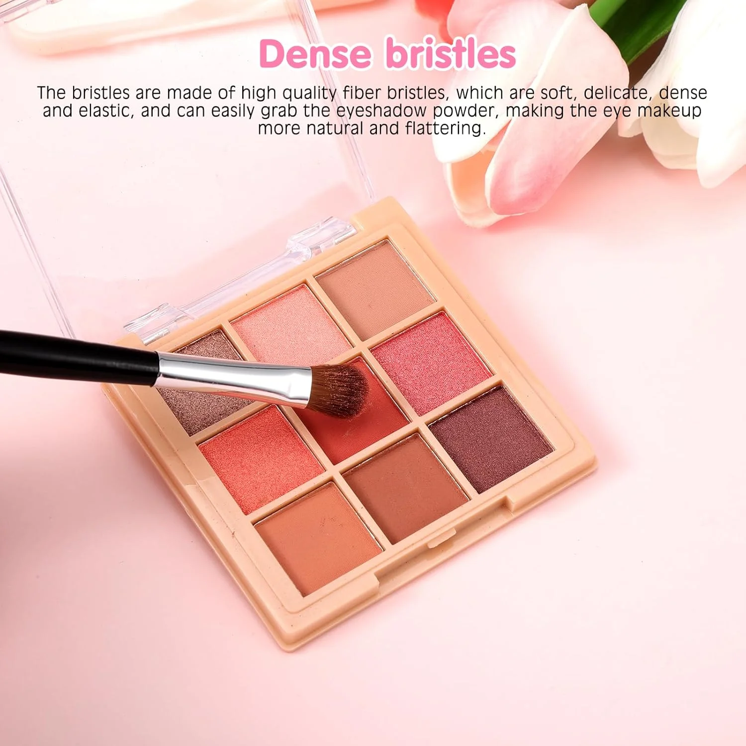 ست برس آرایشی چشم HonGien 2 عددی، ست برس آرایشی ضروری چشم، برس دو طرفه برای خط چشم، ترکیب، مشخص کردن، پخش کردن، سایه زدن، مناسب برای مسافرت