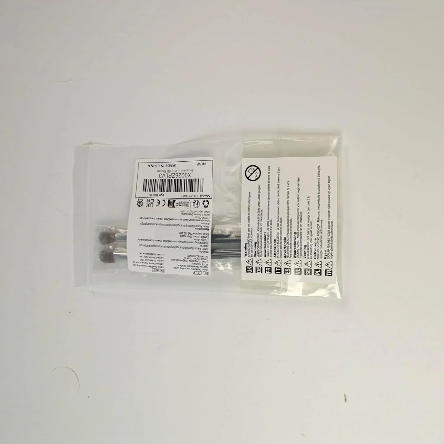 ست برس آرایشی چشم HonGien 2 عددی، ست برس آرایشی ضروری چشم، برس دو طرفه برای خط چشم، ترکیب، مشخص کردن، پخش کردن، سایه زدن، مناسب برای مسافرت