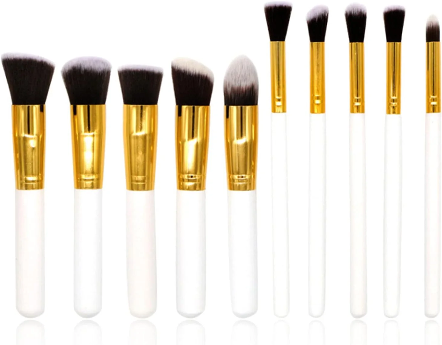 ست برس آرایشی 10 عددی Homgee شامل 5 برس بزرگ و 5 برس کوچک با موهای فیبری، کیت ابزار زیباسازی ست برس آرایشی 10 عددی Homgee شامل 5 برس بزرگ و 5 برس کوچک با موهای فیبری، کیت ابزار زیباسازی