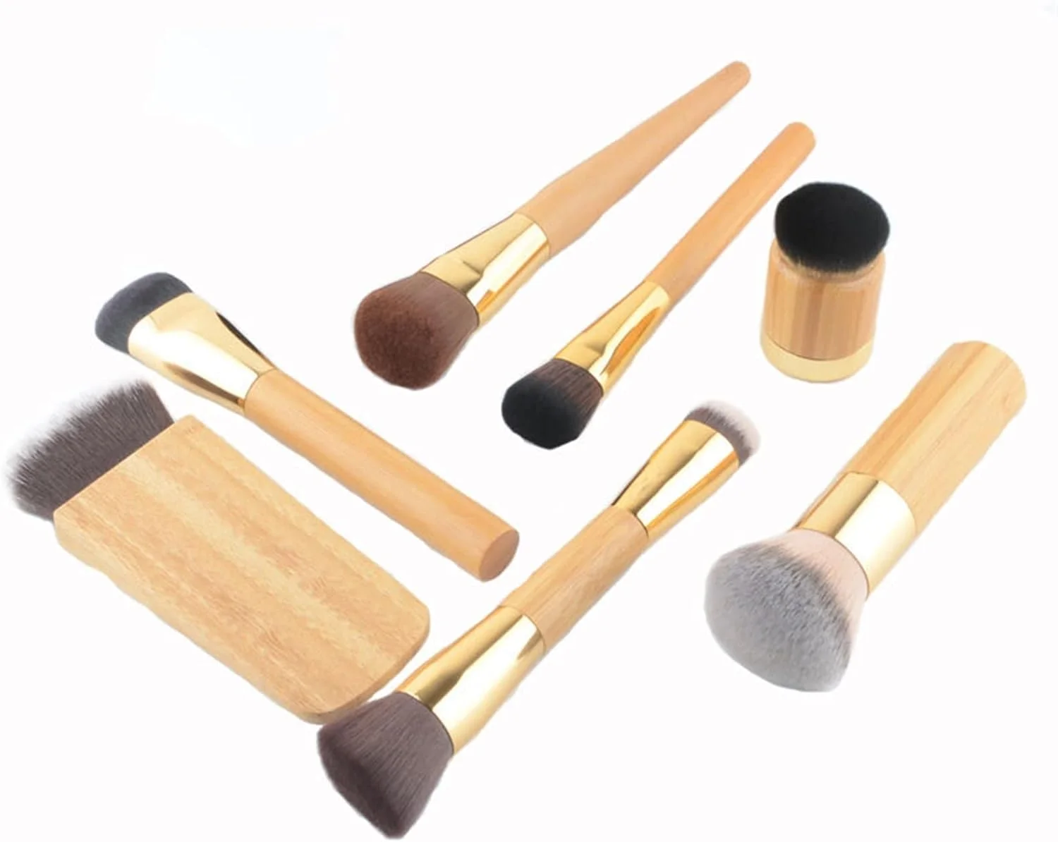 ست برس آرایشی HODORE، برس آرایشی پودر فوق العاده نرم، برس آرایشی کرم پودر، برس رژگونه، برس سایه، ترکیب سایه، کانتور حرفه ای، چوب ممتاز