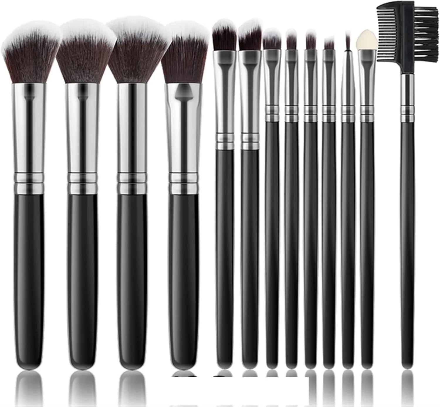 ست برس آرایشی هودور، ست برس آرایشی نرم و کرکی برای لوازم آرایشی کرم پودر رژگونه پودر سایه چشم ابزار آرایش زیبایی (رنگ: Hortel)