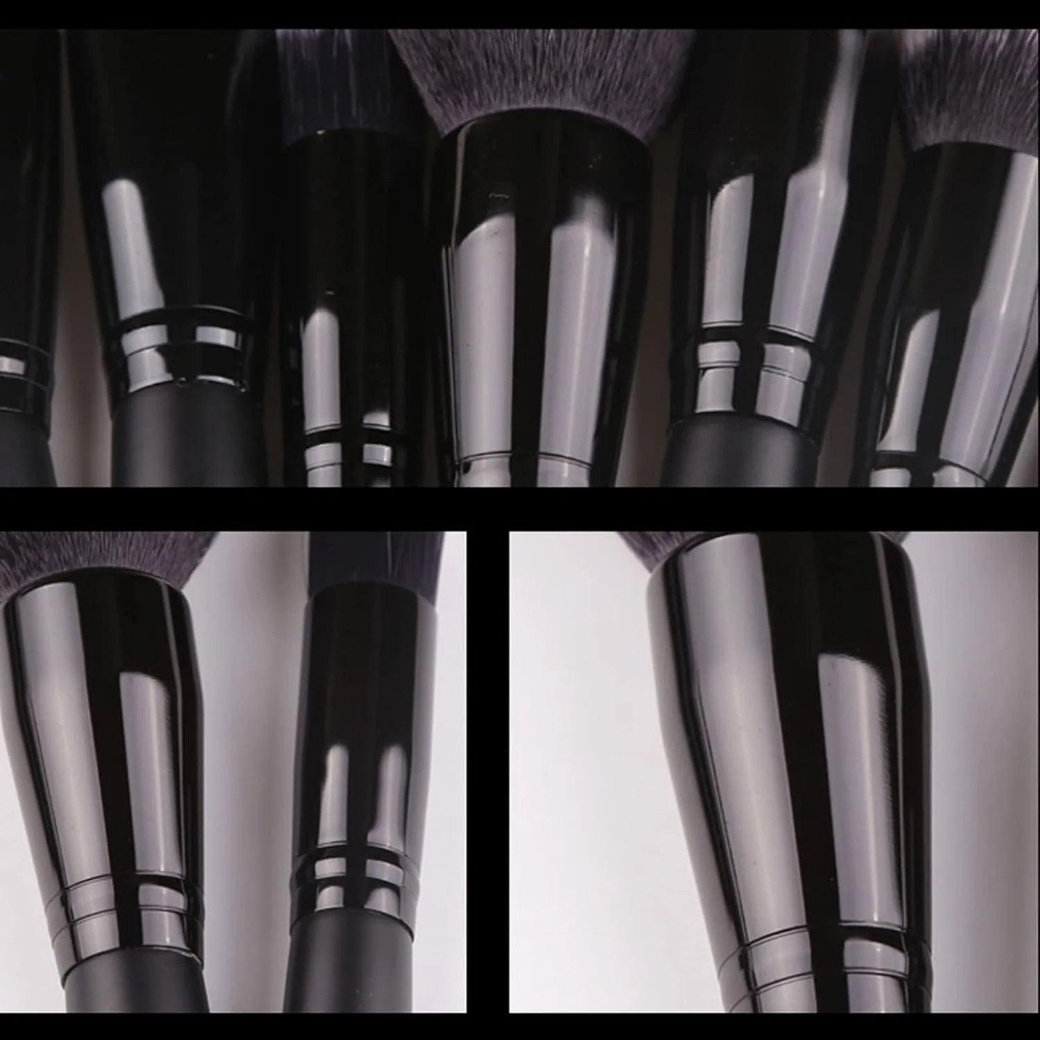 ست برس آرایشی HODORE، ست برس آرایشی آینه ای نرم و کرکی برای لوازم آرایشی کرم پودر رژگونه پودر سایه چشم کابوکی برس آرایشی ترکیبی ابزار زیبایی