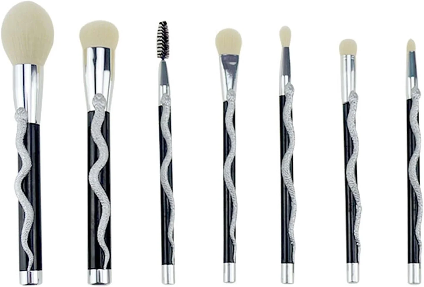 ست برس آرایشی هودور، ست برس آرایشی طرح مار، شامل برس های کرم پودر، پودر، سایه چشم، کانتور، کانسیلر، رژگونه، کیت برس آرایشی، ابزار زیبایی