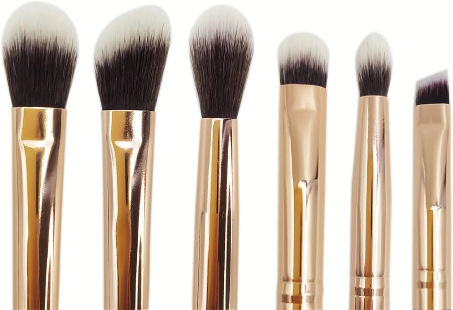 ست برس آرایشی HODORE، ست برس کوچک مشکی مات طلایی، برس سایه چشم، ابزار برس های آرایشی